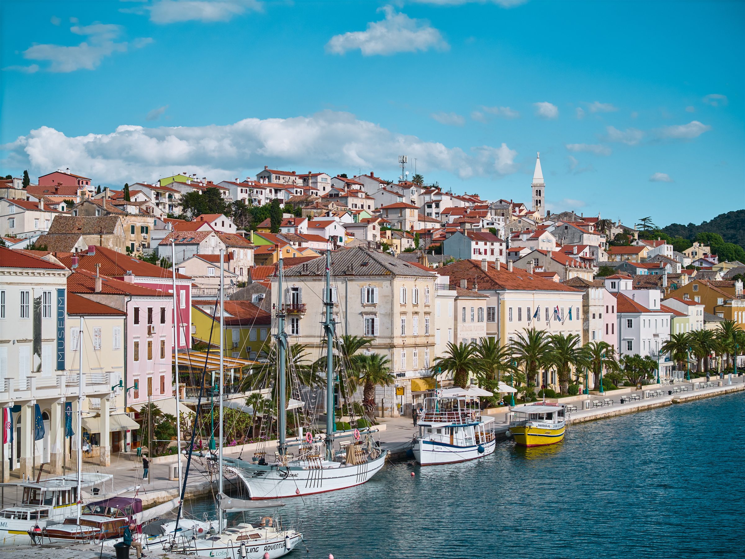 Mali Lošinj harbour and riva